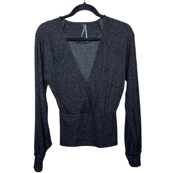 Anthropologie Brushed Ribbed Surplice Wrap Sweater - Picture 5 of 14